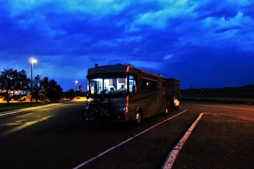 Waiting out the storm...severe thunderstorm warning expired at midnight